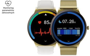 Smartwatch damski Garett Verona 2 Złoty – Bransoleta Stalowa + Pasek Skórzany (7).jpg